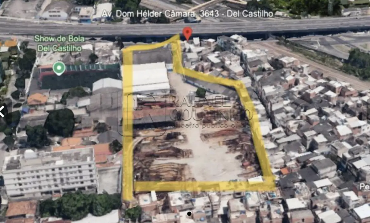 Área 5.093m² - Imóvel situado na Av. Dom Hélder Câmara, 3643 - Del Castilho, Rio de Janeiro - RJ, 20771-000. Terreno e Respectivas Construções. Pague em até 60 vezes.