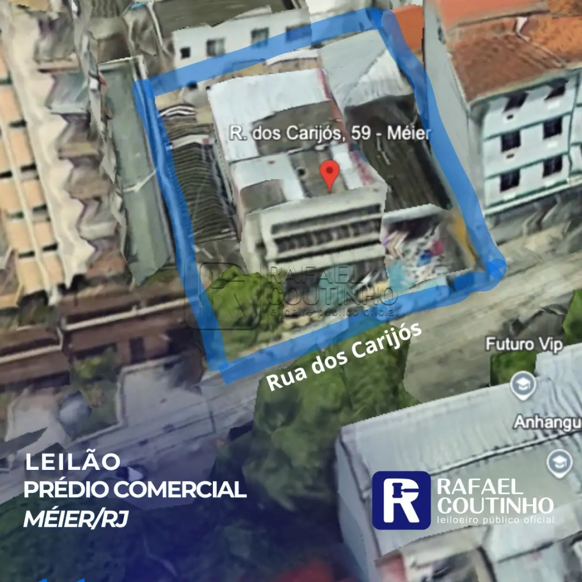 Prédio Comercial - Méier/RJ. Rua Carijós 59. Terrenos e Respectivas Construções. Pague em até 60 vezes.