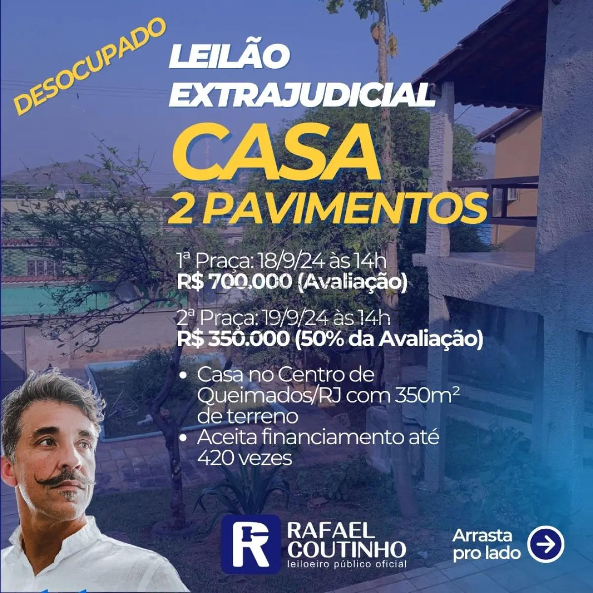 Casa 2 Pavimentos com Área Gourmet e 4 Vagas de Garagem