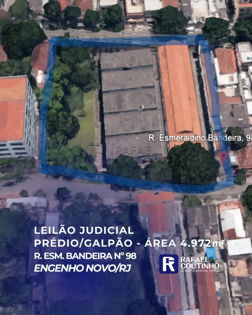 Prédio Comercial/Galpão - Área 4.972 m² - Penha/Engenho Novo-RJ. Pague em até 60 vezes.