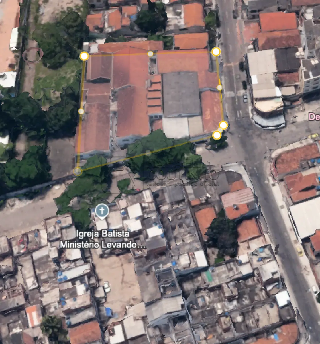 Prédio Comercial na Rua Conselheiro Mayrink, nº 305 - Área de Terreno 2650m² - Jacaré/RJ - Terreno e Respectivas Construções. Pague em até 60 vezes.