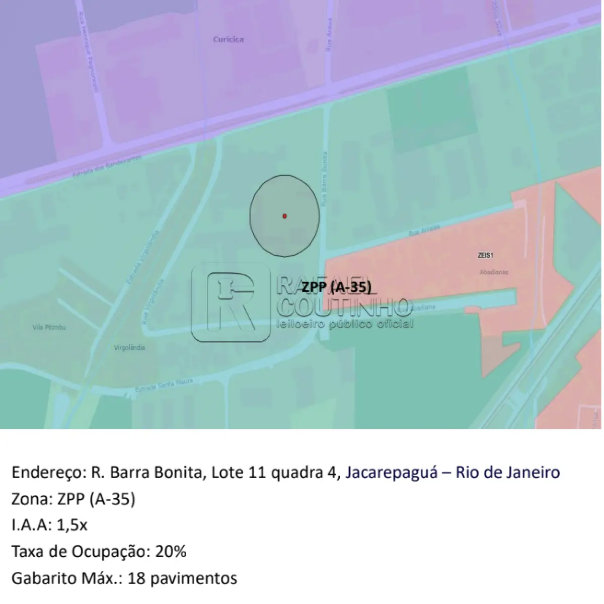 LOTE ÚNICO - Terreno Aprox. 6.400 m² na Barra Olímpica/RJ – VENDA DIRETA CONDICIONADA BANCO SAFRA. Aceita Financiamento.