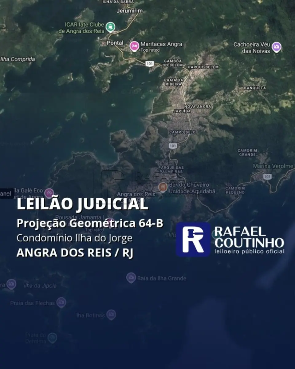 LOTE 283 - Projeção Geométrica 64-B do Condomínio Ilha do Jorge, Angra dos Reis/RJ. Pague em até 60 vezes.