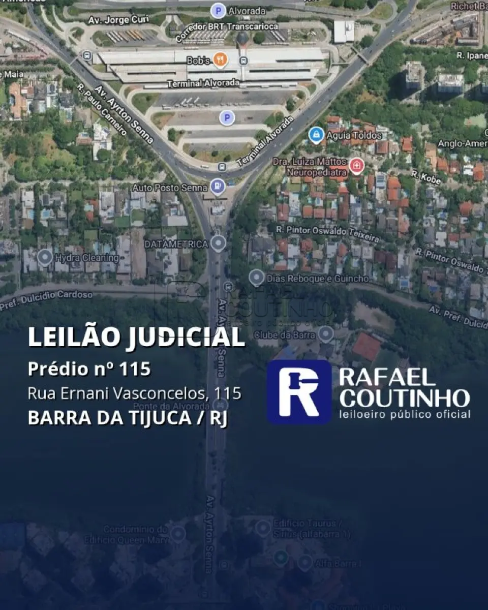 LOTE 001 - Prédio nº 115 na Rua Ernani Vasconcelos, 115, Barra da Tijuca, Rio de Janeiro/RJ. Terreno e Respectivas Construções. Pague em até 60 vezes.
