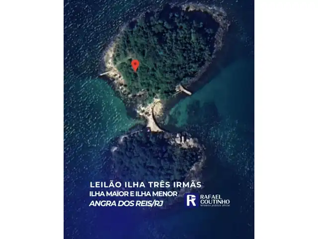 Ilha Três Irmãs - Ilha Maior 27.600m² - Ilha Menor 9.930m² - Angra dos Reis/RJ