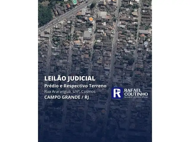 Prédio s/nº na Rua Araranguá, Cosmos, Campo Grande, Rio de Janeiro/RJ. Pague em até 60 vezes.
