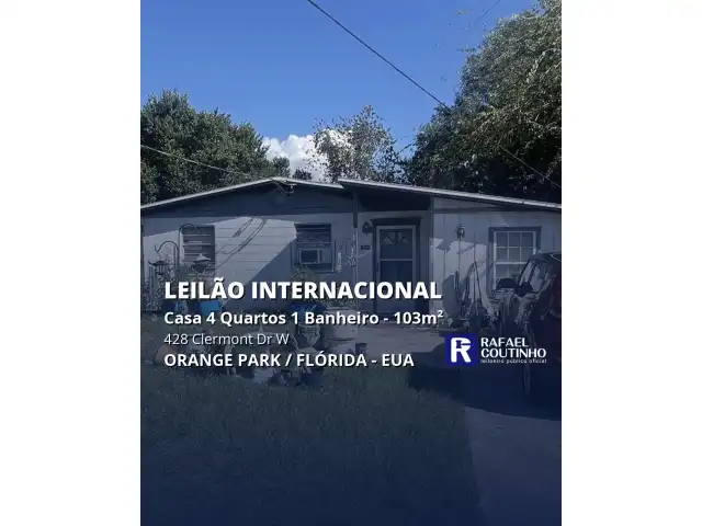 Casa 4 Quartos 1 Banheiro 103 m² na 428 Clermont Dr W, Orange Park/FL, EUA. Venda Direta Internacional.