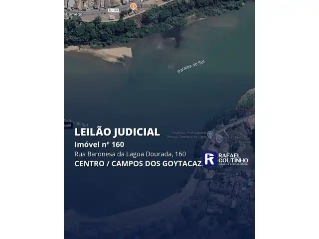 Imóvel nº 160 na Rua Baronesa da Lagoa Dourada, 160, Centro, Campos dos Goytacazes/RJ. Pague em até 60 vezes.