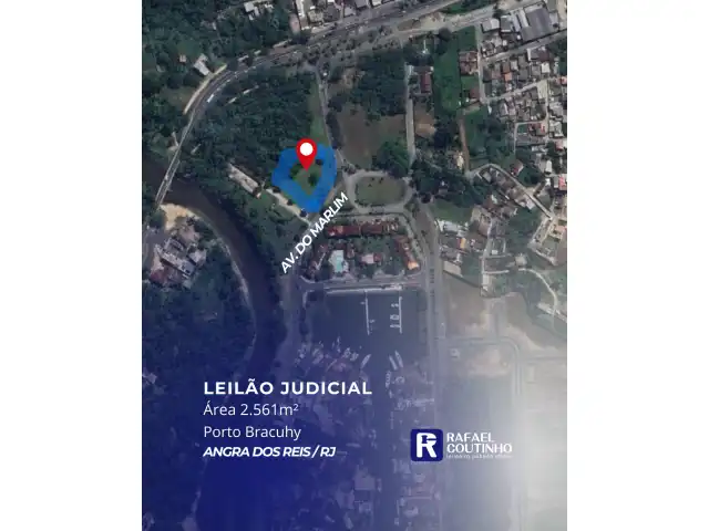 Área 2.561m² - Porto Bracuhy, Angra dos Reis/RJ. Terreno e Respectivas Construções. Pague em até 60 vezes.