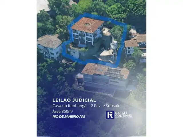 Casarão no Itanhangá, Rio de Janeiro/RJ. Terreno e Rescpetivas Construções. Pague em até 60 vezes.