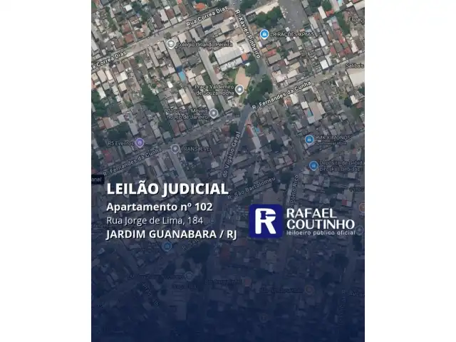 Apartamento nº 102 na Rua Jorge de Lima, 184, Jardim Guanabara, Rio de Janeiro/RJ. Pague em até 60 vezes.