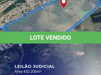 LOTE ÚNICO - Área plana com 432.200m2 em Cocão, Viamão/RS. Terreno e Respectivas Construções. Pague em até 60 vezes.