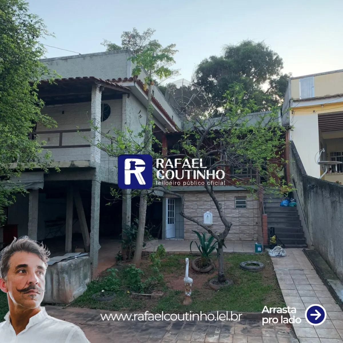 LOTE ÚNICO - Casa 2 Pavimentos com Área Gourmet e 4 Vagas de Garagem