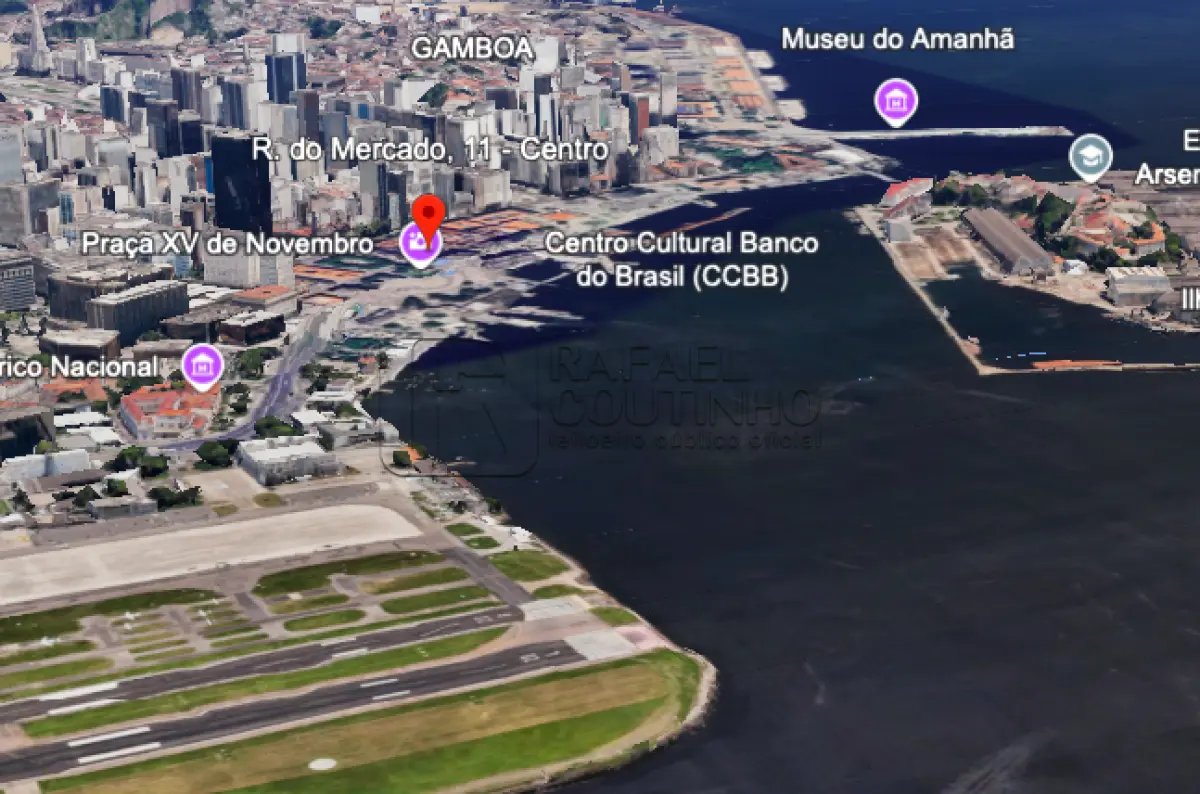 LOTE 001 - Sala Comercial c/ 405 m² - 12º Andar - Vista Mar - Única no andar. Localizada na Rua do Mercado, Centro, Rio de Janeiro/RJ - Em frente a Bolsa de Valores RJ. Pague em até 240 vezes.