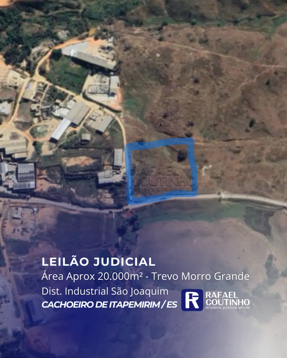 LOTE ÚNICO - Área Aprox 20.000m² - Dist. Industrial São Joaquim a poucos metros do Trevo de Morro Grande em Cachoeiro de Itapemerim/ES. Terreno e Respectivas Construções.