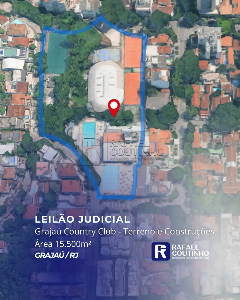 LOTE 000 - Imóvel onde se encontra o Grajaú Country Club - Área 15.500m² - Terreno e Respectivas Construções. Pague em até 60 vezes.