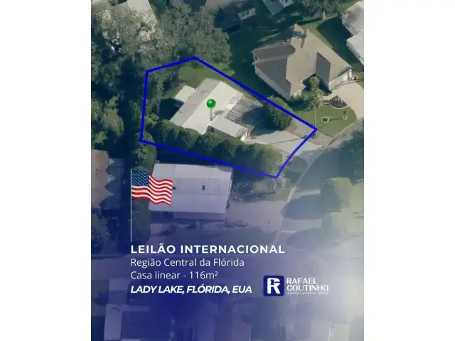 VDI-LAL-1007/2025 - Casa 116m² - 2 quartos (dormitórios) e 2 banheiros completos. Lady Lake, Condado de Lake, Flórida, EUA.