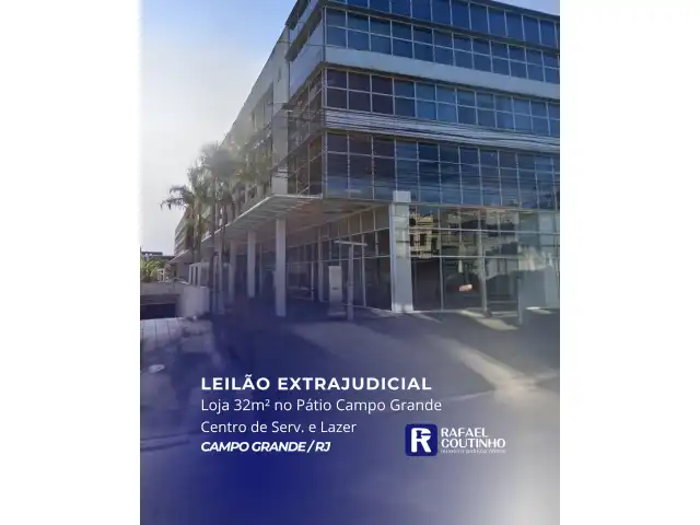 Loja Comercial 32m² no Centro de Campo Grande: Polo de Serviços e Lazer Pátio Campo Grande. Aceita Financiamento.