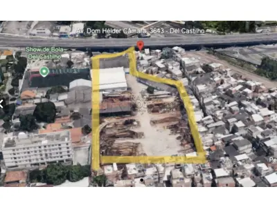 Área 5.093m² - Imóvel situado na Av. Dom Hélder Câmara, 3643 - Del Castilho, Rio de Janeiro - RJ, 20771-000. Terreno e Respectivas Construções. Pague em até 60 vezes.
