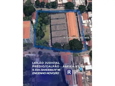 Prédio Comercial/Galpão - Área 4.972 m² - Penha/Engenho Novo-RJ. Pague em até 60 vezes.