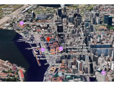 LOTE 001 - Sala Comercial c/ 405 m² - 12º Andar - Vista Mar - Única no andar. Localizada na Rua do Mercado, Centro, Rio de Janeiro/RJ - Em frente a Bolsa de Valores RJ. Pague em até 240 vezes.