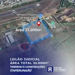 LOTE DE TERRAS ANEXAS AO AEROPORTO DE ITAPERUNA/RJ - ÁREA TOTAL 33.000M². TERRENO E RESPECTIVAS CONSTRUÇÕES. PAGUE EM ATÉ 60 VEZES.