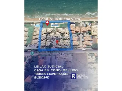 LOTE ÚNICO - Casa Duplex em condomínio de Luxo em Búzios/RJ. Cond. Villa Buena Vista. Pague em até 60 vezes.