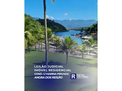 LOTE ÚNICO - Apartamento 68m² em condomínio com marina privada, com direito a 1 vaga para veículo e a 1 vaga seca para barcos. Cond. Angra Green Coast - Residence Service & Marina. Pague em até 60 vezes.