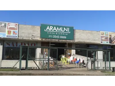 LOTE ÚNICO - Área 3.091m² com um Galpão de 500m² e outro de 260m² - Móveis Aramuni - Nova Lima/MG. Terreno e Respectivas Construções. Pague em até 60 vezes.
