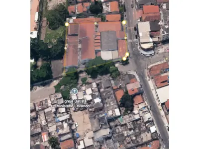 Prédio comercial na rua conselheiro mayrink, nº 305 - área de terreno 2650m² - jacaré/rj - terreno e respectivas construções. pague em até 60 vezes.