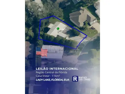 LOTE ÚNICO - VDI-LAL-1007/2025 - Casa 116m² - 2 quartos (dormitórios) e 2 banheiros completos. Lady Lake, Condado de Lake, Flórida, EUA.