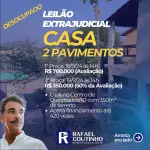 CASA 2 PAVIMENTOS COM ÁREA GOURMET E 4 VAGAS DE GARAGEM