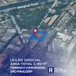 ÁREA 2.192M² COM GALPÃO E EDIFICAÇÕES ADMINISTRATIVAS PRÓXIMO À MARGINAL TIETE - VILA LEOPOLDINA - SÃO PAULO/SP. TERRENO E RESPECTIVAS CONSTRUÇÕES. PAGUE EM ATÉ 60 VEZES.