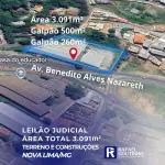 LOTE ÚNICO - Área 3.091m² com um Galpão de 500m² e outro de 260m² - Móveis Aramuni - Nova Lima/MG. Terreno e Respectivas Construções. Pague em até 60 vezes.
