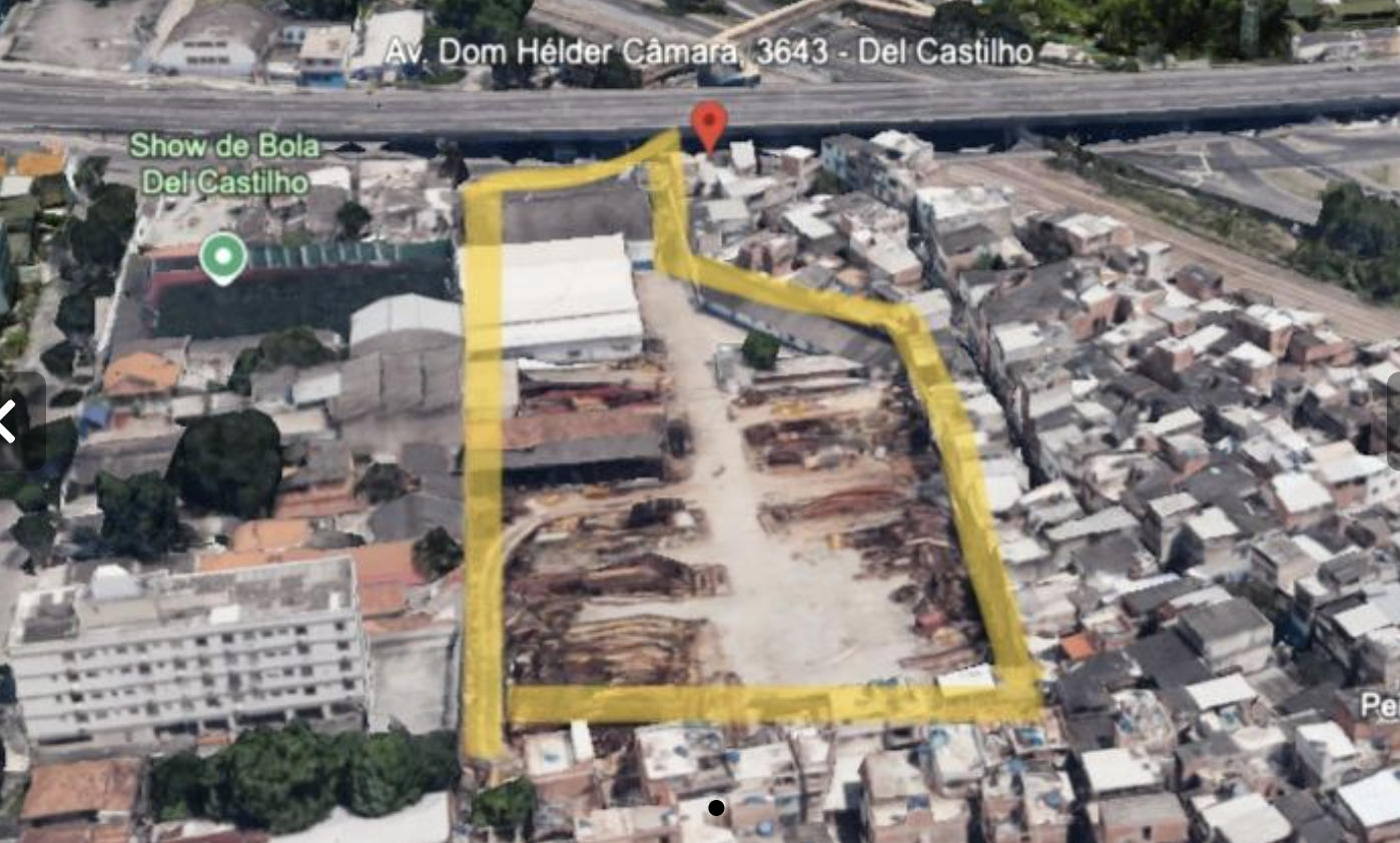 Área 5.093m² - Av. Dom Hélder Câmara, 3643 - Del Castilho, Rio de Janeiro - RJ, 20771-000. Terreno e Respectivas Construções. Pague em até 60 vezes.