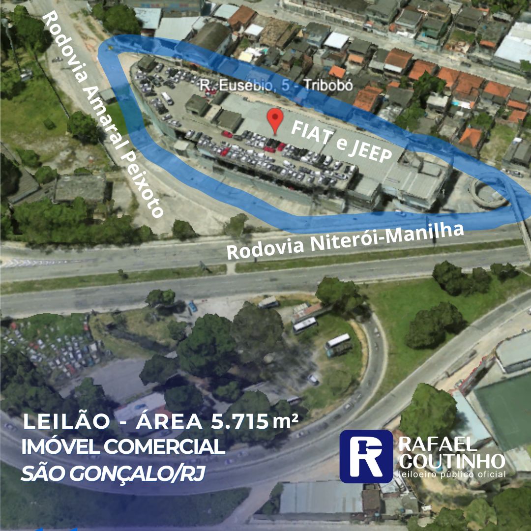 Imagem do imóvel Imóvel Comercial - Área 5.715m² - Margem Da Rod. Niterói-manilha, Esquina Com Rod. Amaral Peixoto - São Gonçalo/rj. Terreno E Respectivas Construções. Locação Averbada Na Matrícula.