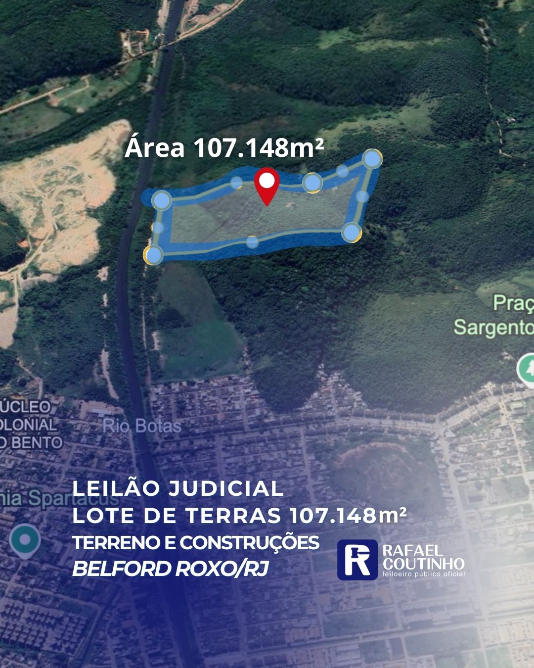 Imagem do imóvel Lote De Terras - Área 107.148m² - Núcleo Colonial São Bento, Belford Roxo/rj. Terreno E Respectivas Construções. Pague Em Até 60 Vezes.