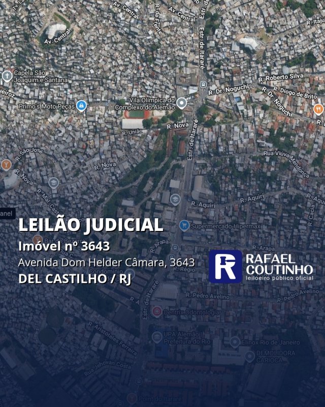 Imóvel nº 3643 na Avenida Dom Helder Câmara, 3643, Del Castilho, Rio de Janeiro/RJ. Pague em até 60 vezes.