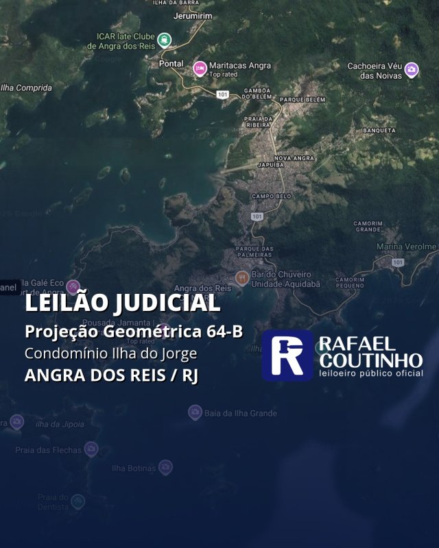 Projeção Geométrica 64-B do Condomínio Ilha do Jorge, Angra dos Reis/RJ. Pague em até 60 vezes.