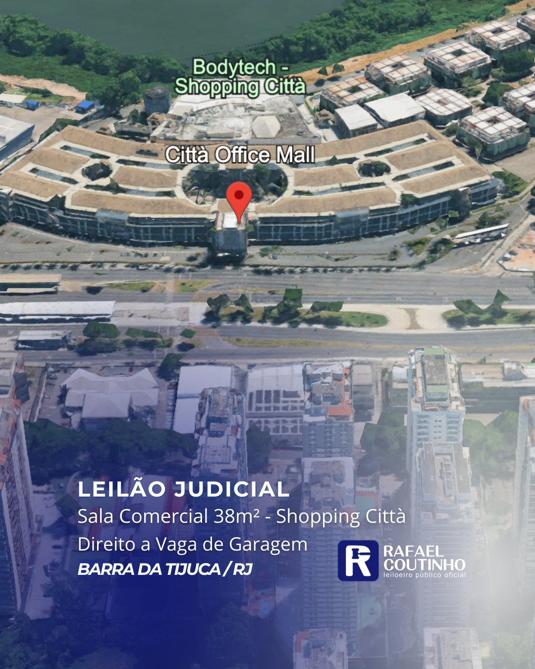 Sala Comercial 38m² com direito a Vaga de Garagem no Città Office Mall. Pague em até 60 vezes.