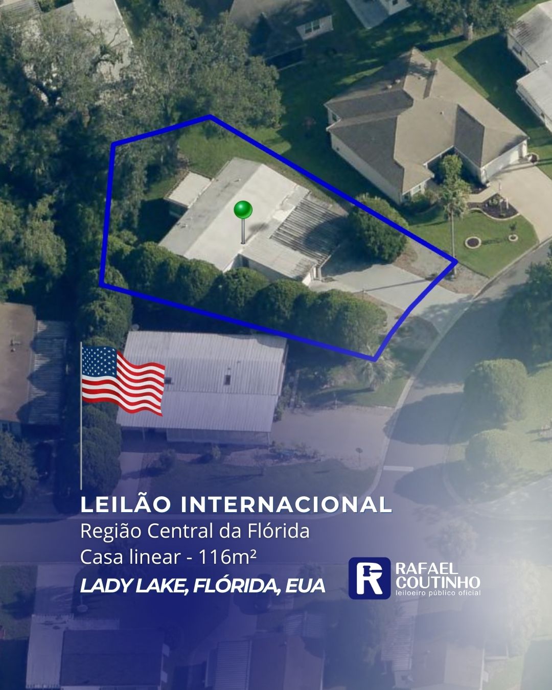 VDI-LAL-1007/2025 - Casa 116m² - 2 quartos (dormitórios) e 2 banheiros completos. Lady Lake, Condado de Lake, Flórida, EUA.