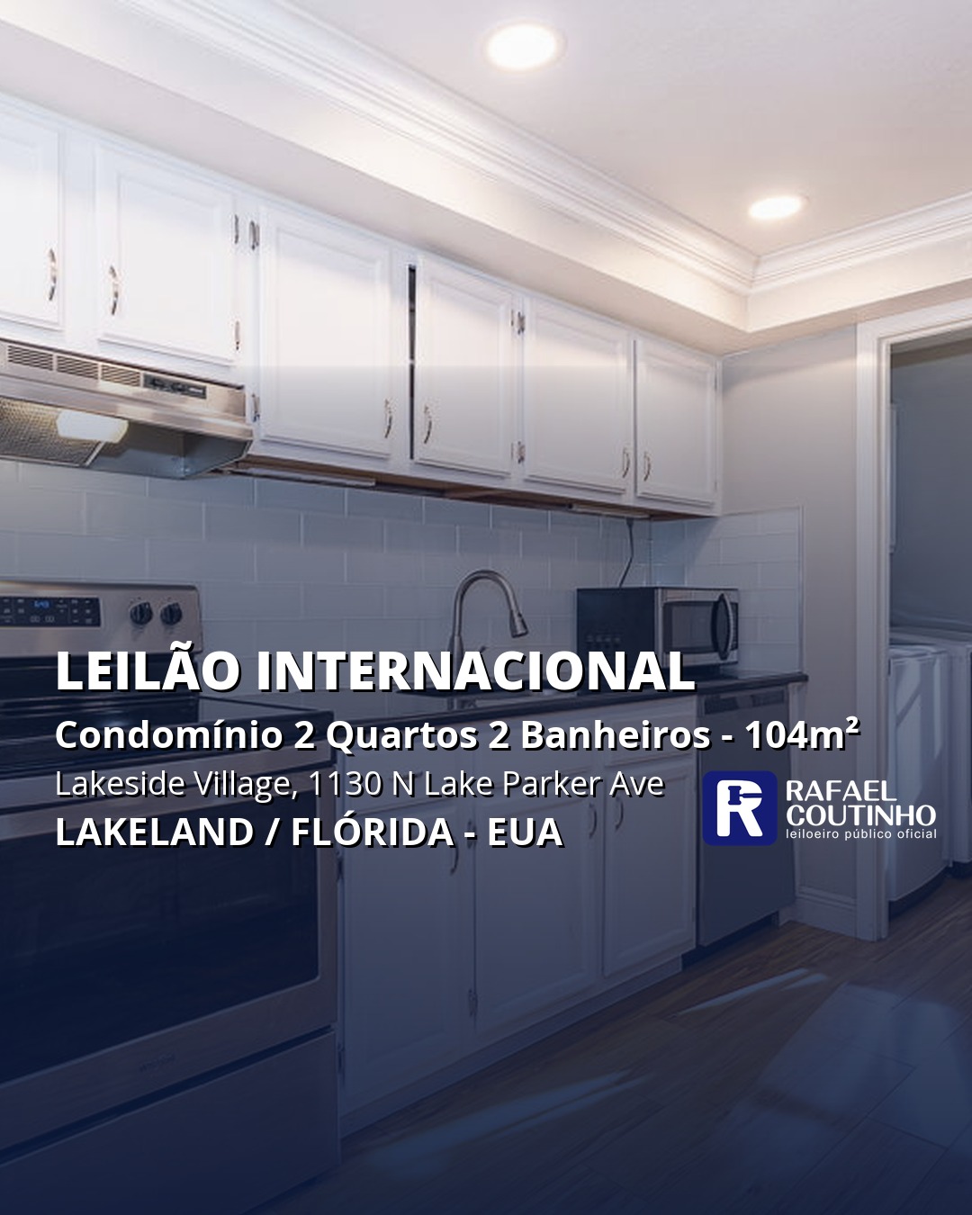Condomínio 2 Quartos 2 Banheiros 104m² na 1130 N Lake Parker Ave, Unit C126, Lakeside Village, Lakeland/FL, EUA. Venda Direta Internacional.