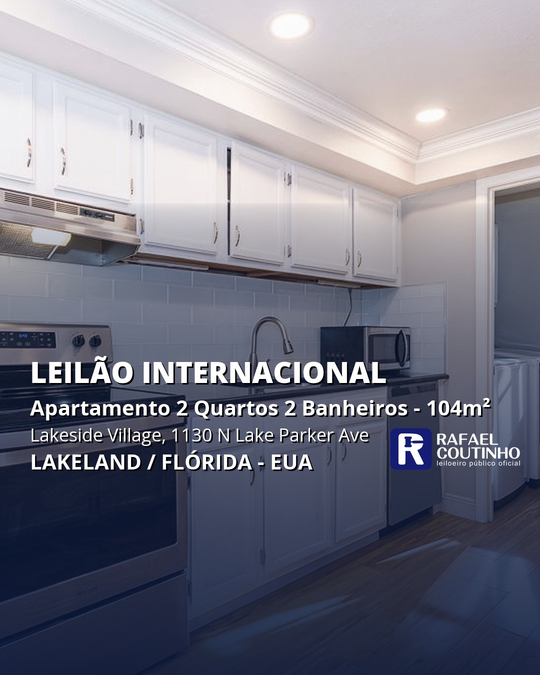 Apartamento 2 Quartos 2 Banheiros 104 m² na 1130 N Lake Parker Ave, Unit C126, Lakeside Village, Lakeland/FL, EUA. Venda Direta Internacional.