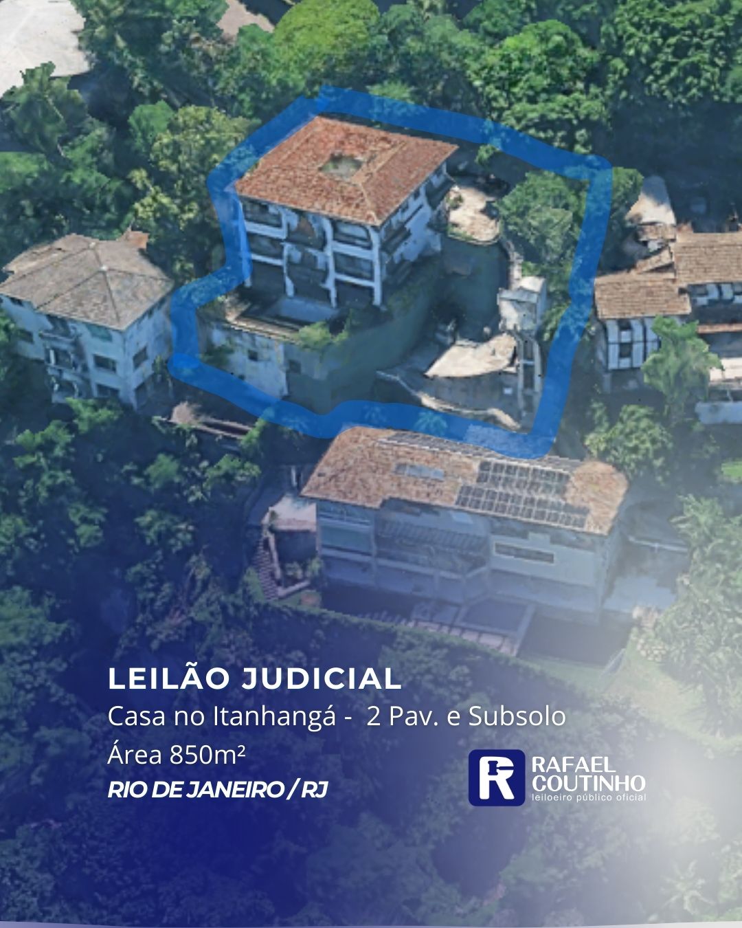 Casarão no Itanhangá, Rio de Janeiro/RJ. Terreno e Rescpetivas Construções. Pague em até 60 vezes.