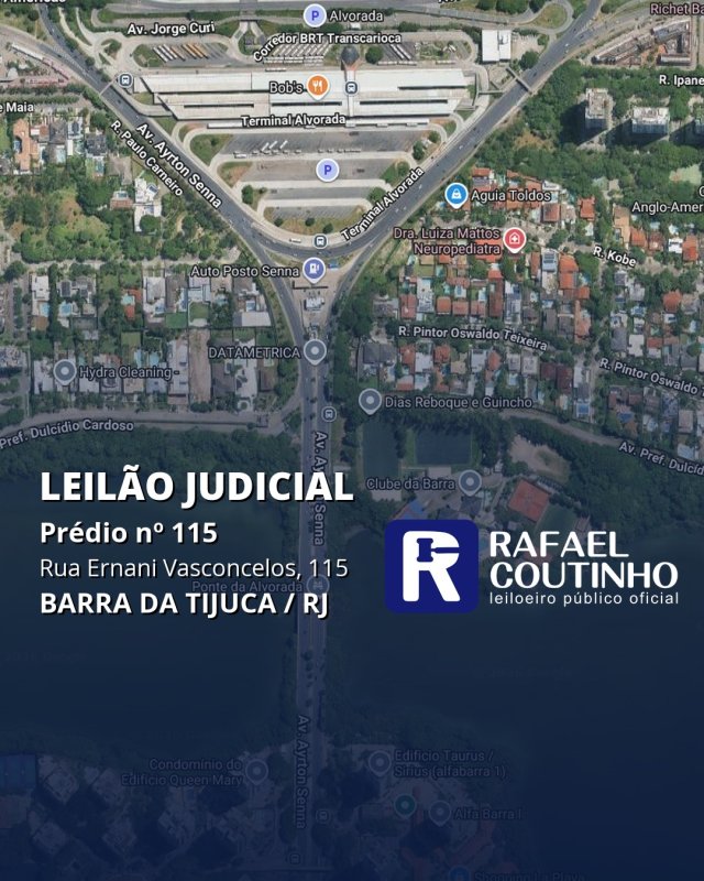 Prédio nº 115 na Rua Ernani Vasconcelos, 115, Barra da Tijuca, Rio de Janeiro/RJ. Terreno e Respectivas Construções. Pague em até 60 vezes.